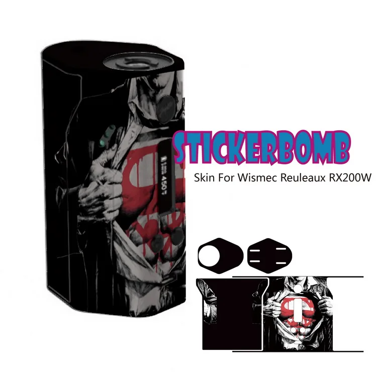 vaporizer skin wraps Skin Decal Wrap for rx 200 battery in stock