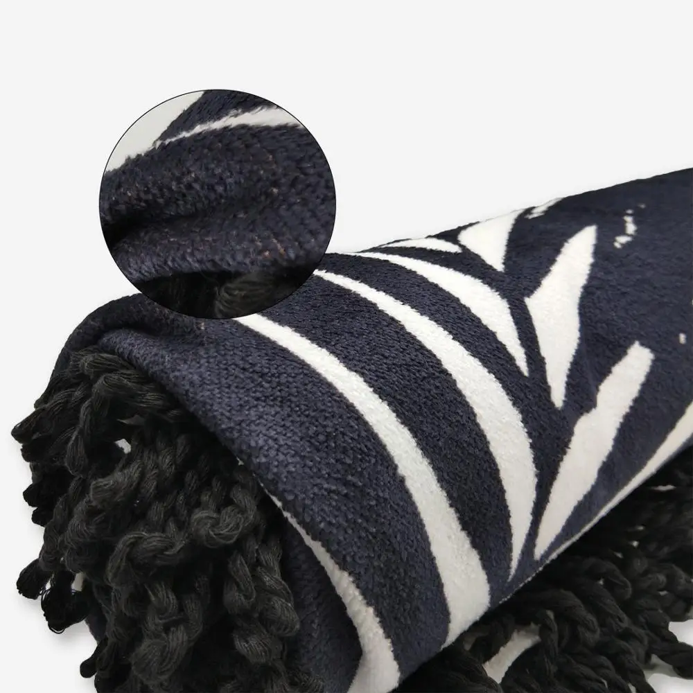 
personalized recycled round microfiber printed beach towel made from recycled fabric with tassel <span style=