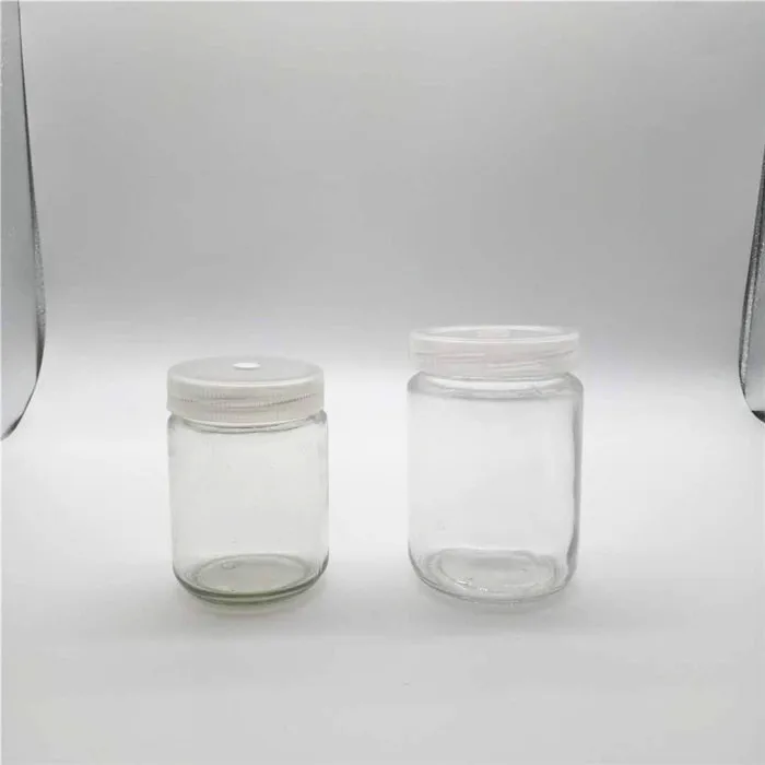 Various Capacity 240ML 350ML 480ML Glass Plant Tissue Culture Equipment Vessel Jar/Bottle Plastic Lid with Vent