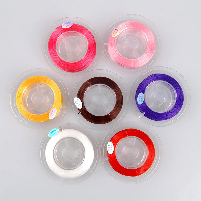 Wholesale Japan crystal elastic cord for DIY beads bracelet multi-colors transparent elastic rope