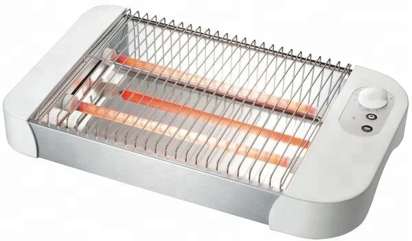 flat toaster 4-slice 600W Electronic browning time control On-off button Buzzer warning