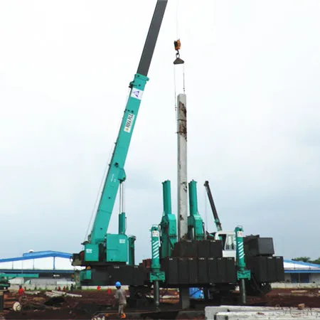 T-works ZYC 600B-B pile driver for pile driving of phc pile or tubes without noise