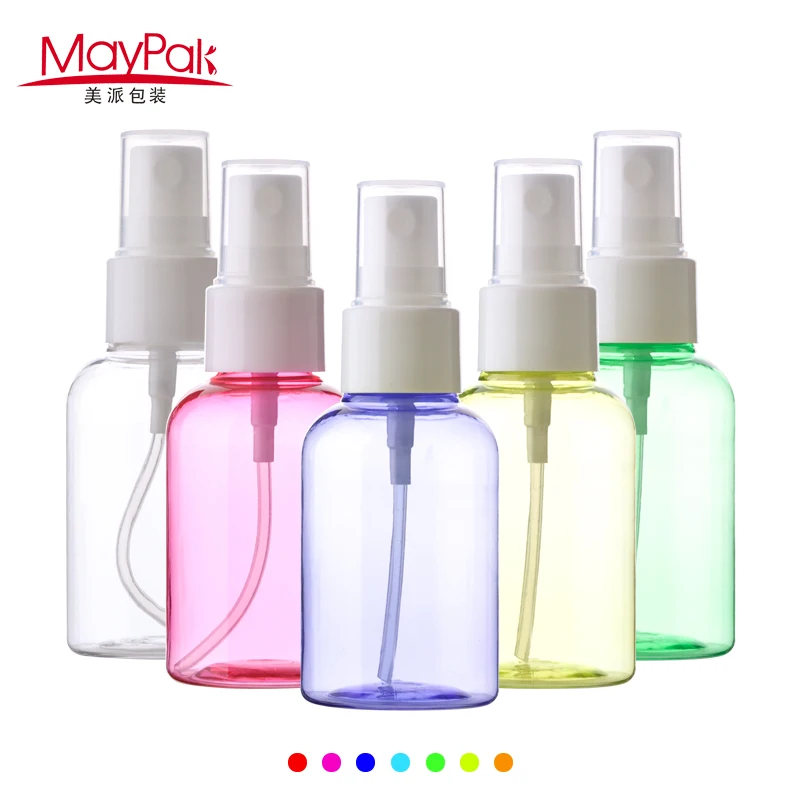 PET cosmetic plastic bottle 50ml travel bottle set mini spray bottle