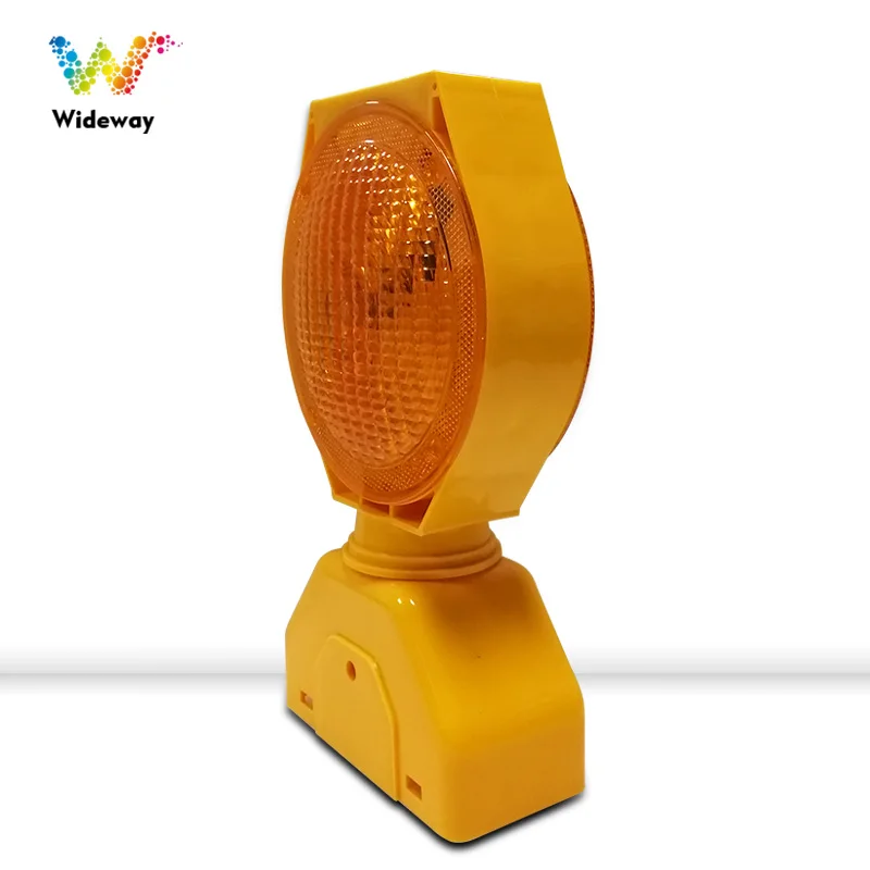 
10 Years Factory Solar Warning Light Amber Flashing Strobe Lamp Road Safety Barricade Light 