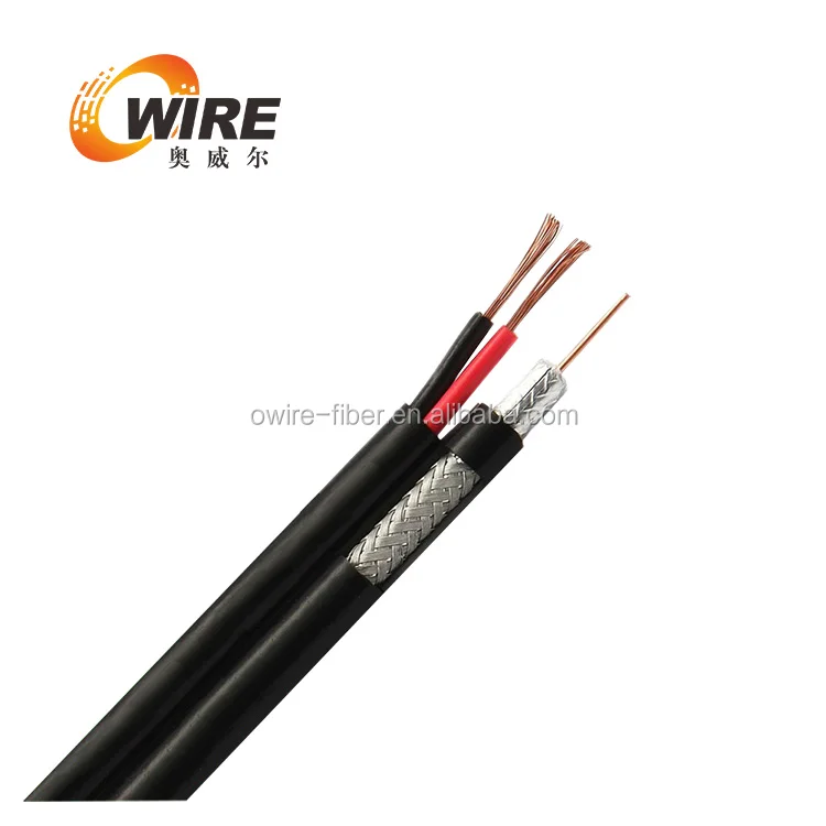 Cctv Rg59 + 2С Коаксиальный Кабель С 2 Провод Питания
