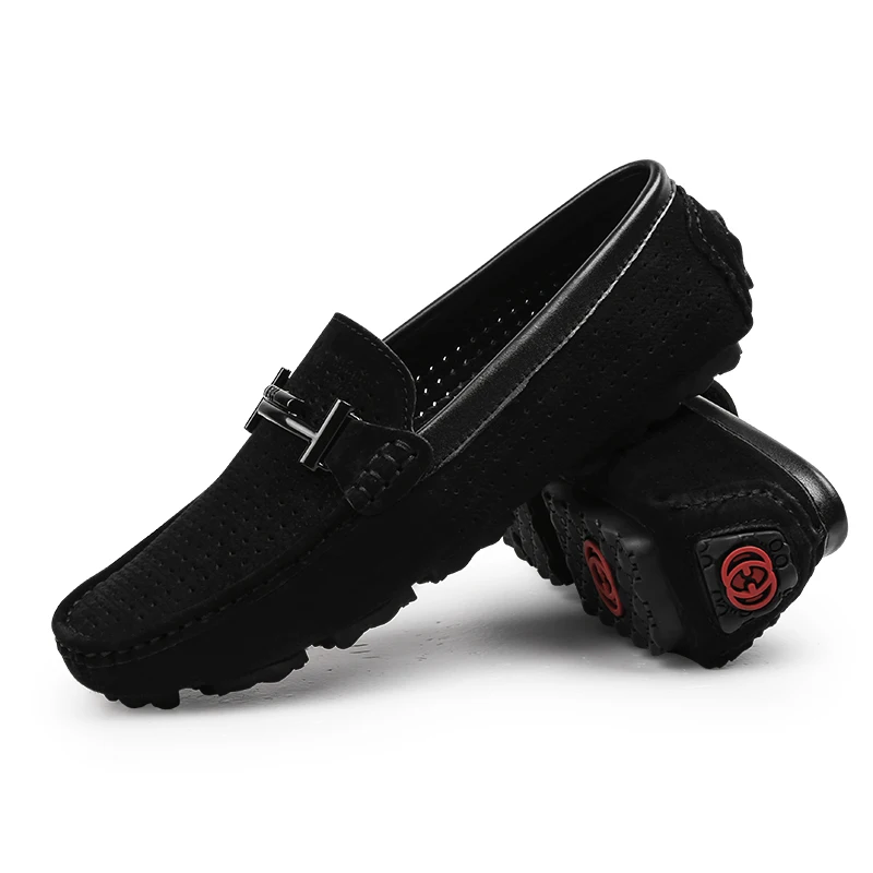 
OEM Fashion cow genuine leather men loafer shoes , summer moccasins 