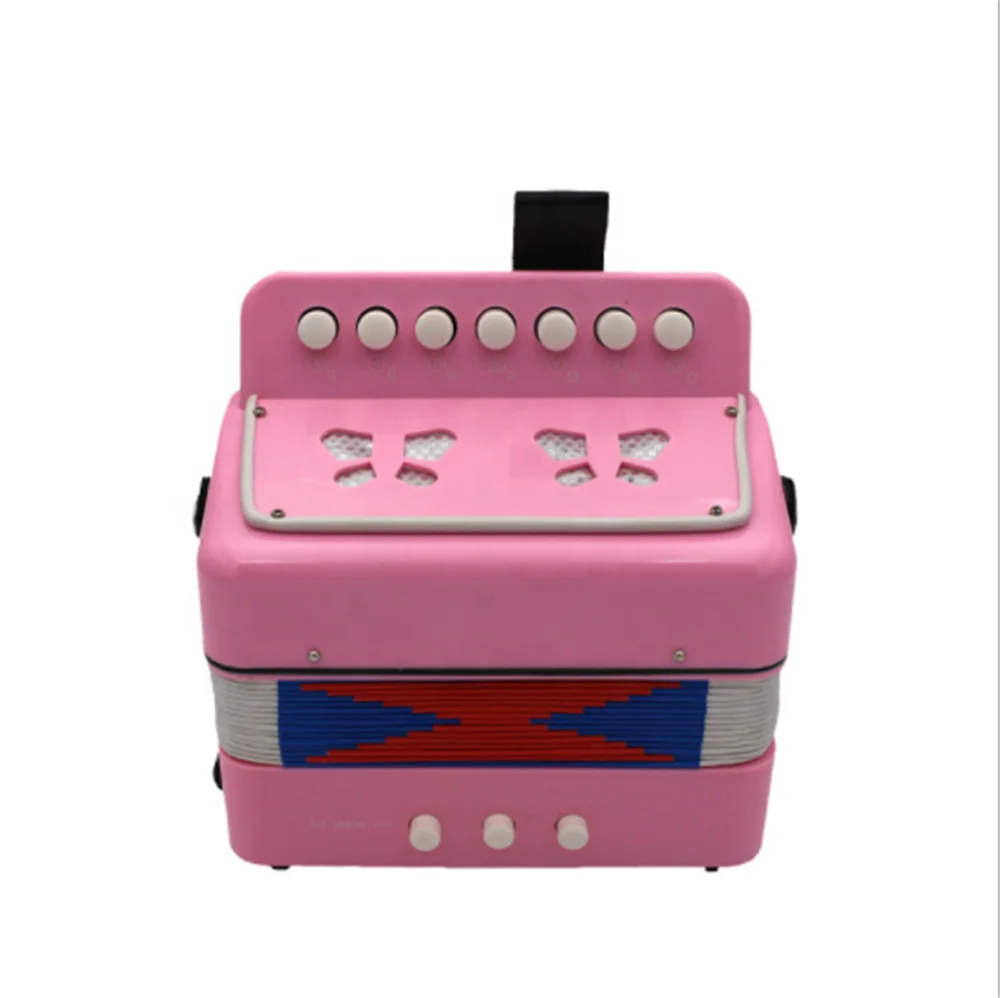 7-ключ пластиковые аккордеон, Обучающие игрушки и детскими музыкальными инструментами до 14 лет, оптовая продажа