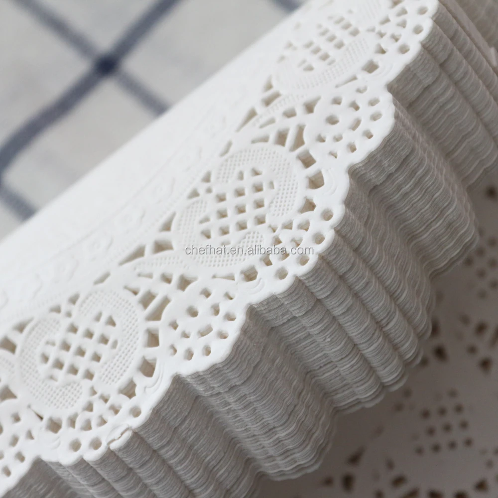 Paper tablecloth round white paper Lace doilies to cardmaking/art doyley/wedding card