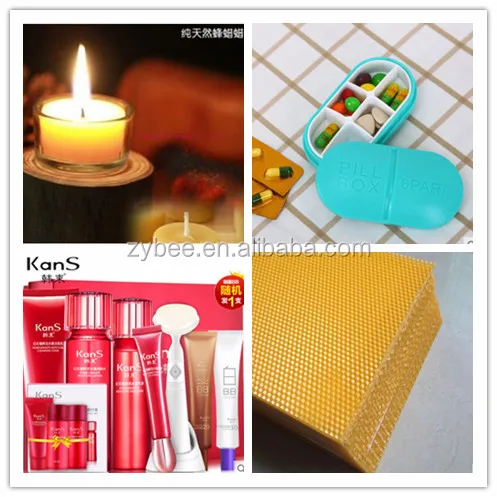 Pure Natural Crude Bee Wax for Edible Cosmetics Candles Foundation Yellow and White Color