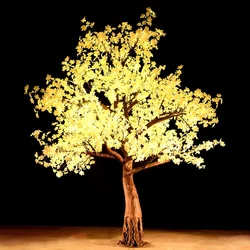 wholesale outdoor holiday lighting decoration 3m warm white led artificial cherry blossom tree