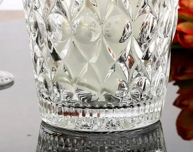 1.2L Clear Crystal Glass Ice Bucket