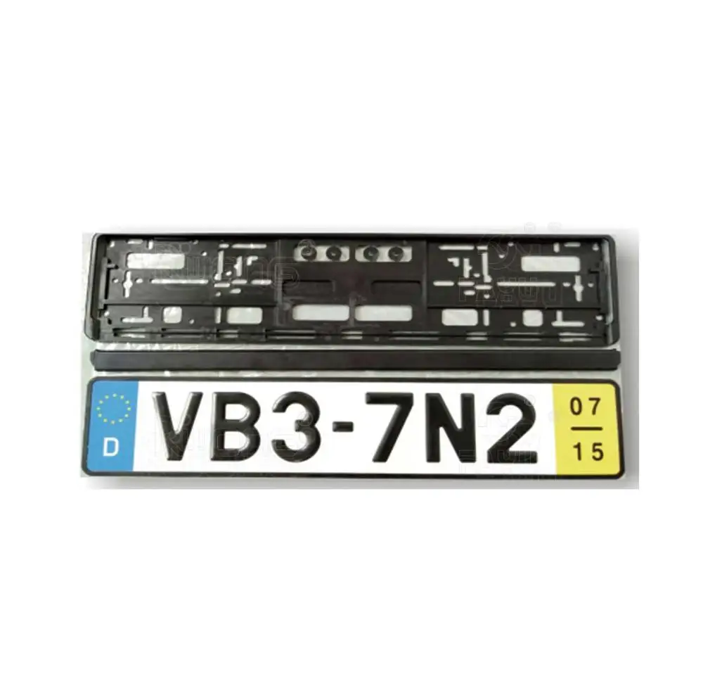 remote car license plate frame, ABS plastic frame, Euro frame