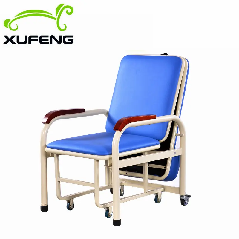 XF308 Hospital recliner chair bed Folding Sleeping Accompany Chair