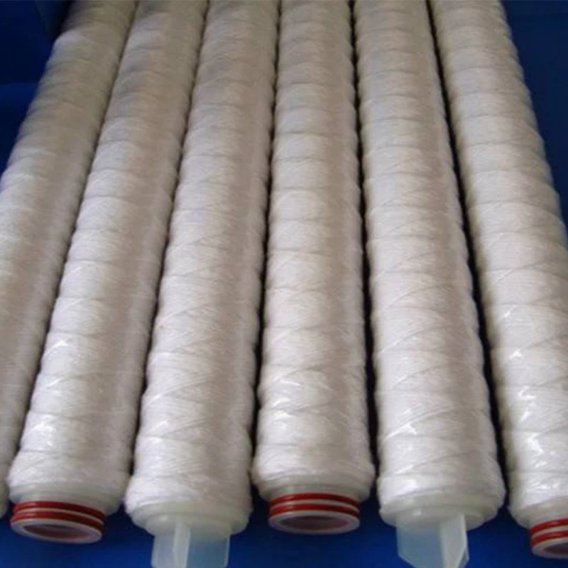 40 Inch 5 Micron PP Yarn Filter Cartridge and String Wound Filter for Sediment Filter