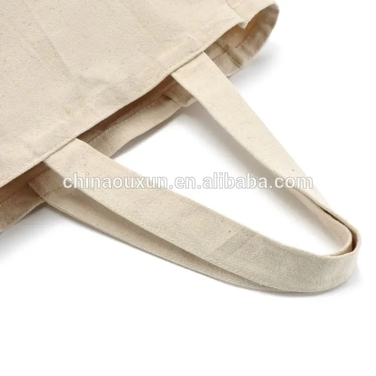 
Promotional eco friendly handled natural organic cotton shopping tote bag 