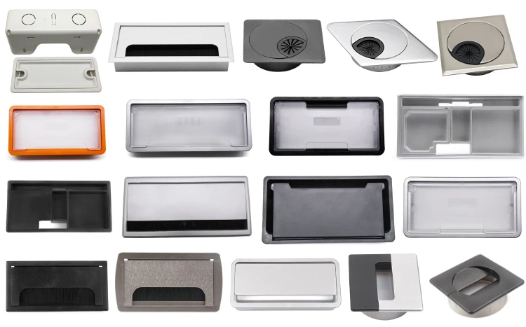 60mm furniture hole cover cable grommet office desk cable grommet computer desk cable hole