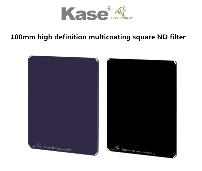Kase K100 Wolverine 6 stop ND Filter Square Filter 100x150mm ND64 for camera lens