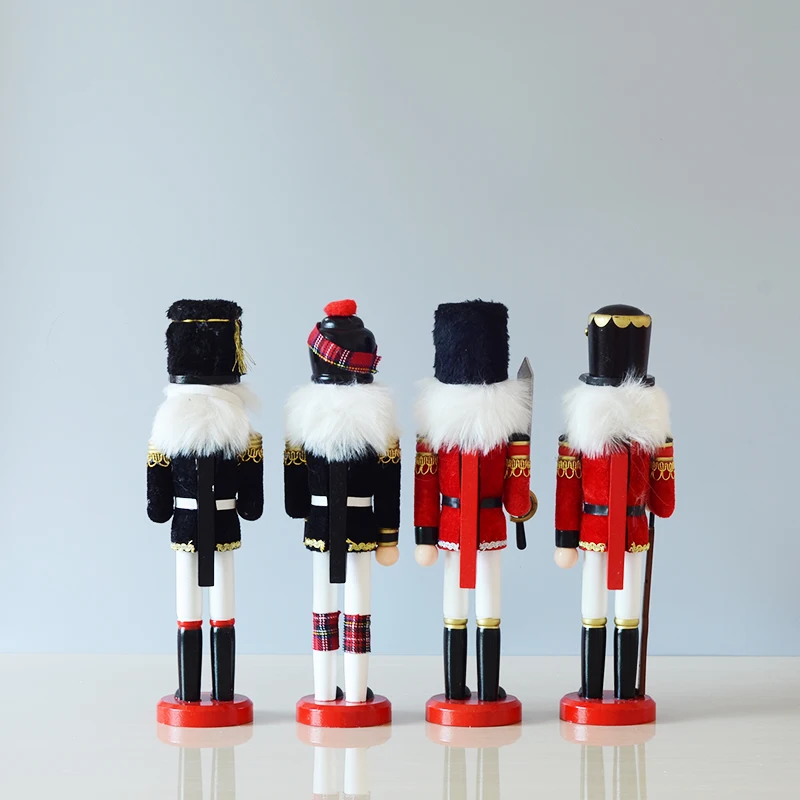 Festival Gift Home Decoration Christmas  Soldier Statue Wooden Nutcracker Doll