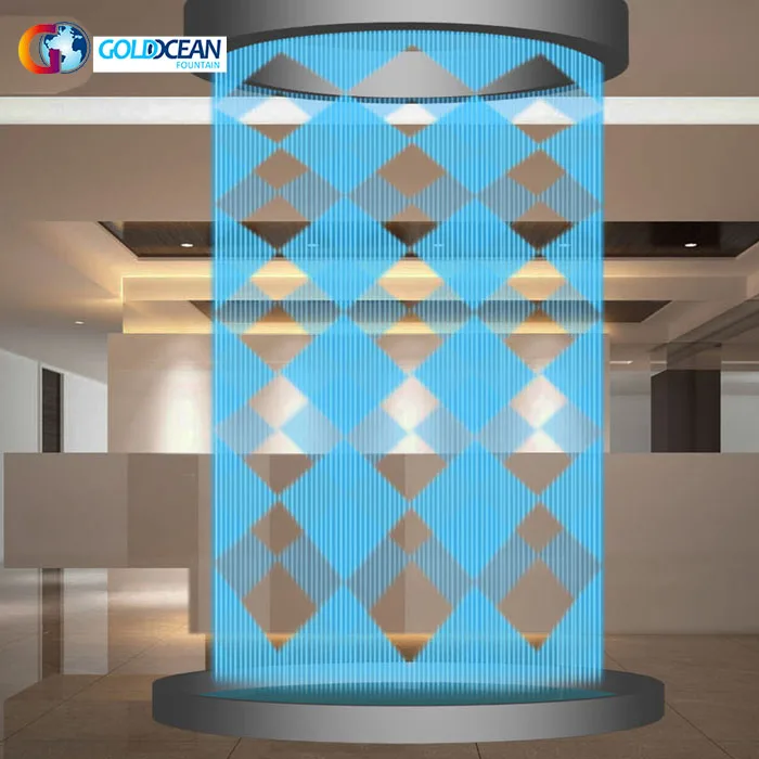 Shopping Mall Indoor Beautiful Round Digital Water Curtain