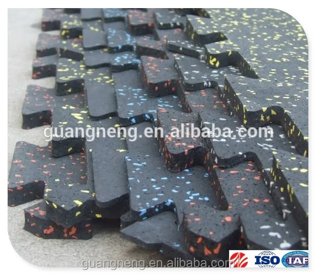 10 мм головоломка Блокировка тренажерный зал резиновый коврик и Кроссфит резиновая плитка и фитнес резиновый пол