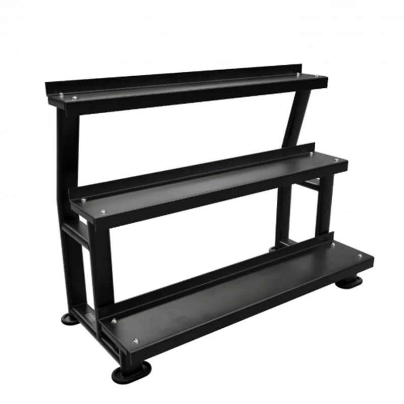 Fitness commercial gym bodybuilding equipment 3 layer kettlebell storage rack