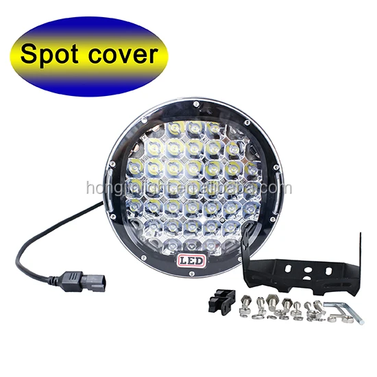 New design 9inch 185W Round crees LED Driving Light with DT connector spotlight floodlight for SUV Truck tractor led work lights