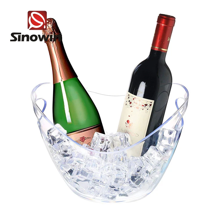 Beer  Cooler Bar Wine Ice Buckets Customized Plastic Ice Bucket for Promotion Gift