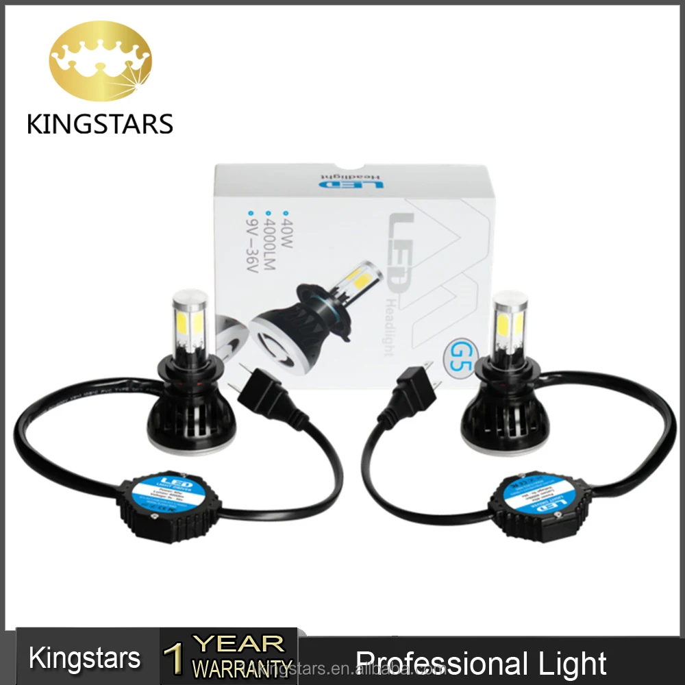 80 Вт 8000LM G5 автомобилей светодиодные фары H7 6000 К 360 градусов УДАРА лампы светодиодные фары комплект