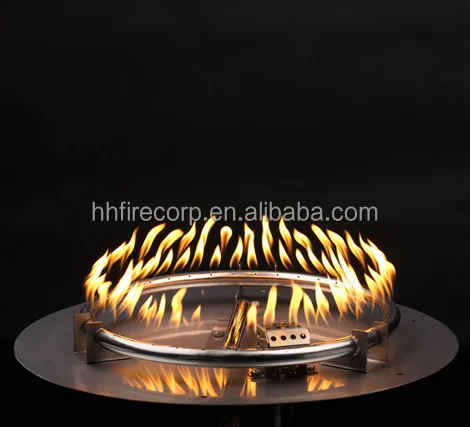 Outdoor Stainless Steel Fire Pit Gas Tube Ring Burner and Pan