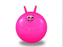 kids happy skipping hop jumping ball