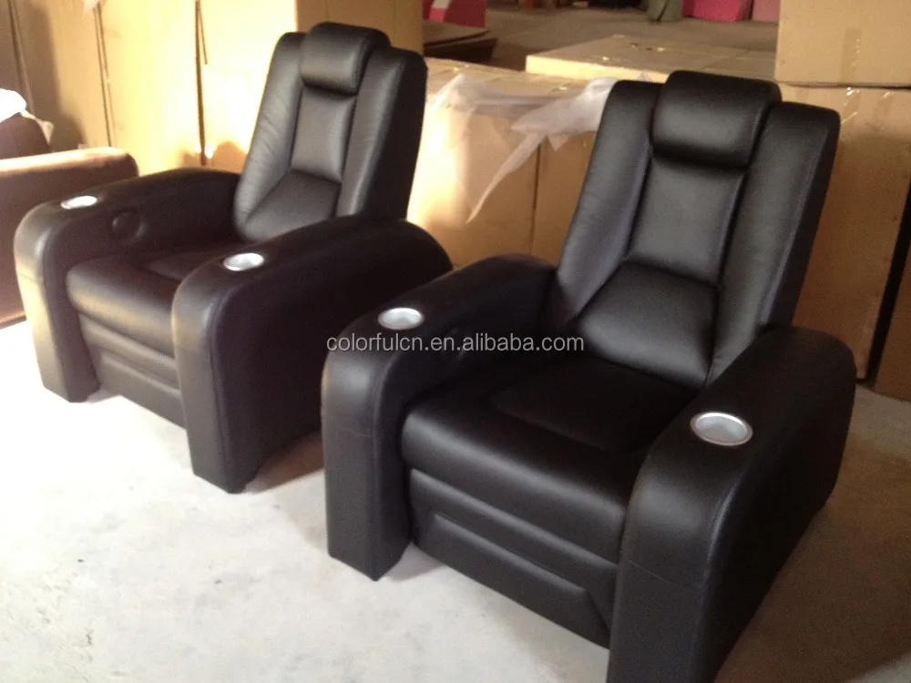 Single Leather Home Theater Chair Cinema Seating LS811