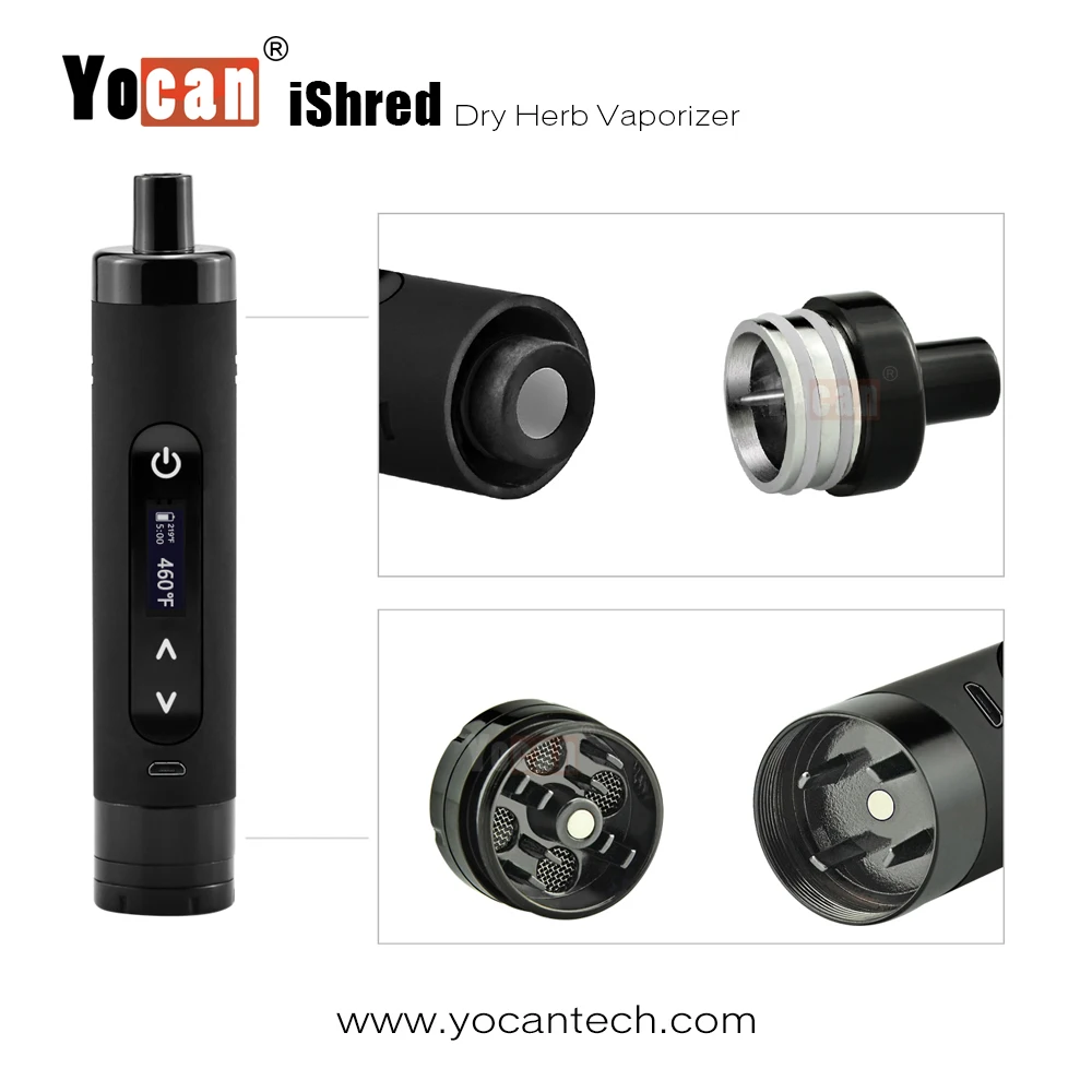 
Yocan Ishred dry herb vapor is a fast heating handheld true baking vaporizer 