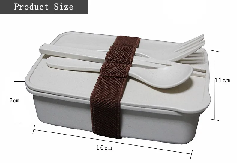 
Wholesale bamboo fiber bento lunch box leakproof 
