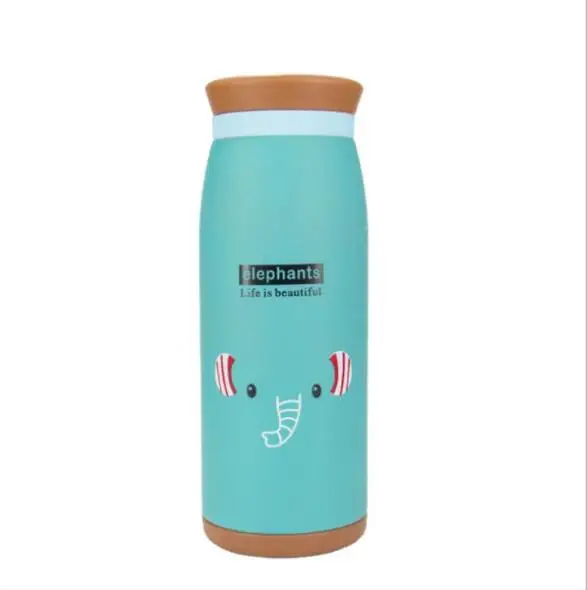 Cartoon Kids Thermos Vacuum Insulated Belly Cup Water Bottle Straight Flask Tumbler Stainless Steel Insulated Drinking Thermos