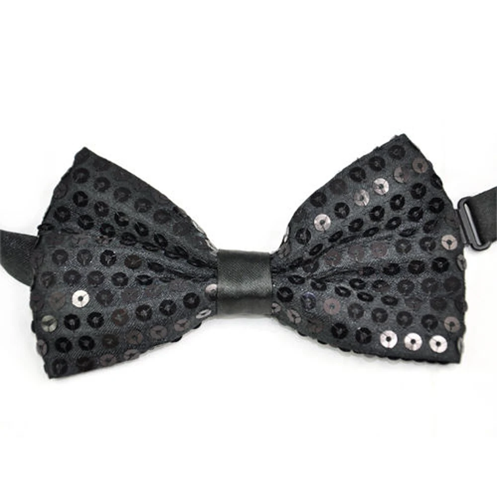 HOT SALE Sequin Bow Tie Dickie Bow font b Fancy b font font b Dress b