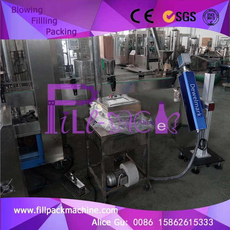 
CO2 laser tube 12Om/min print speed Date printing line / unit for drink bottles 