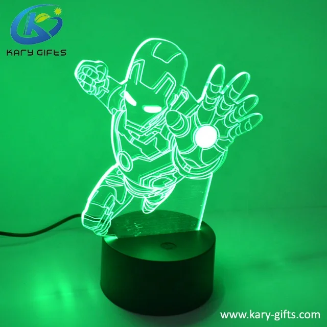 Hot Sale High Quality 3D Illusion Table Lamp Lighting 3D Colorful LED Night Light