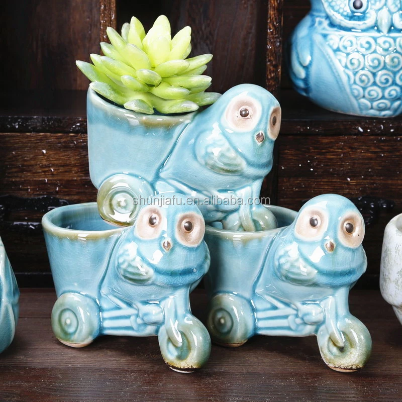 Yellow Duck Hot Sale Artificial Small Flower Mini Plant Pots Succulent Ceramic Flower Pot