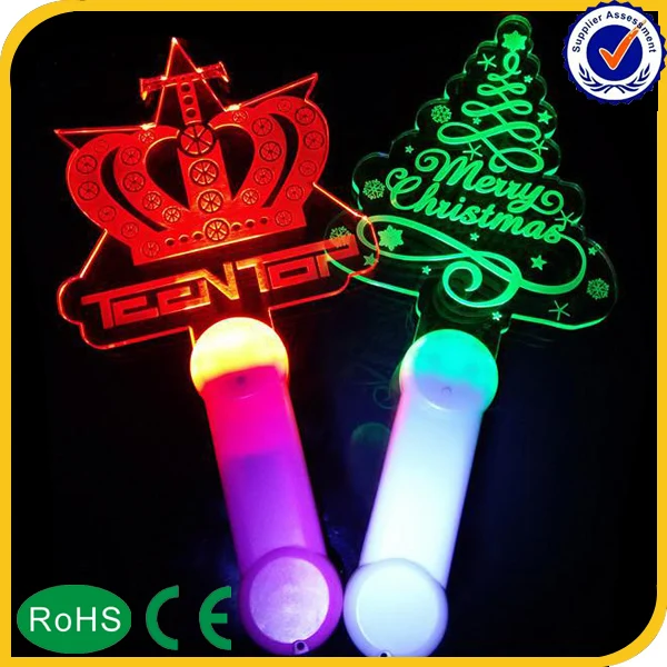 
2019 customized logo led flashing stick, concert light stick 