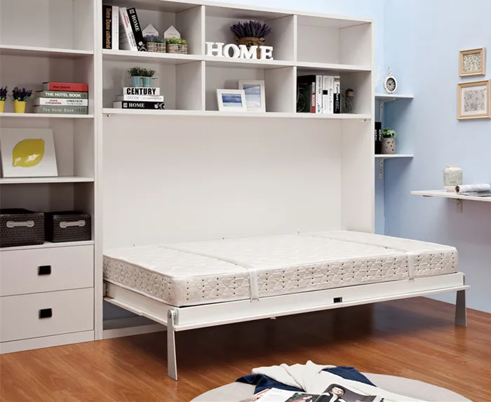 Скрытые Раскладушка С Стены кровать в Белом TA-K14