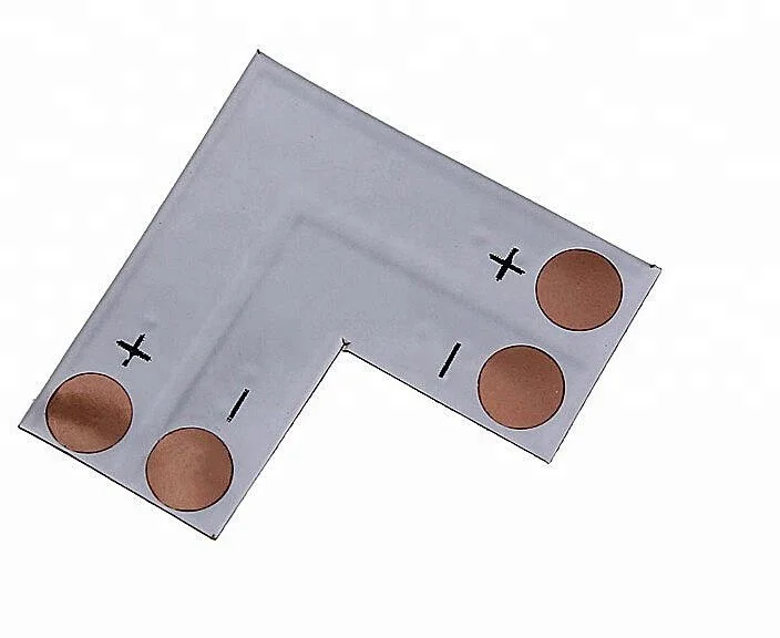 2 pin-8 мм 10 мм L форма угловой разъем доски pcb для SMD 3528 5050 одноцветной светодиодной ленты