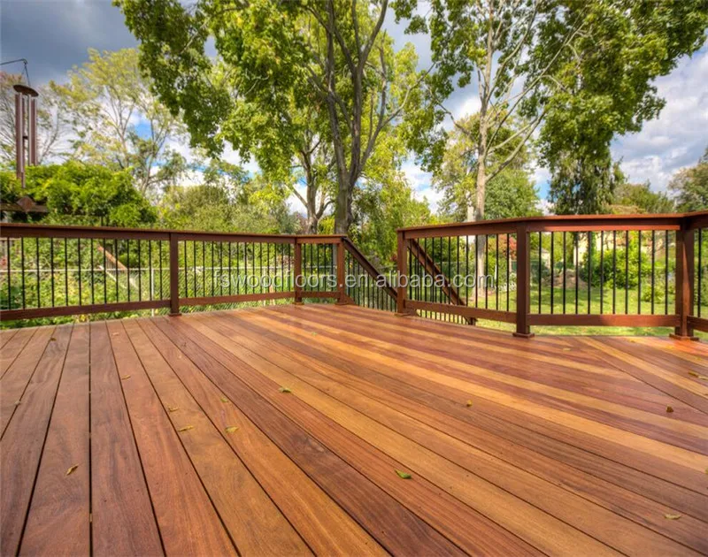 worm & rot proof brazilian teak outdoor hardwood decking