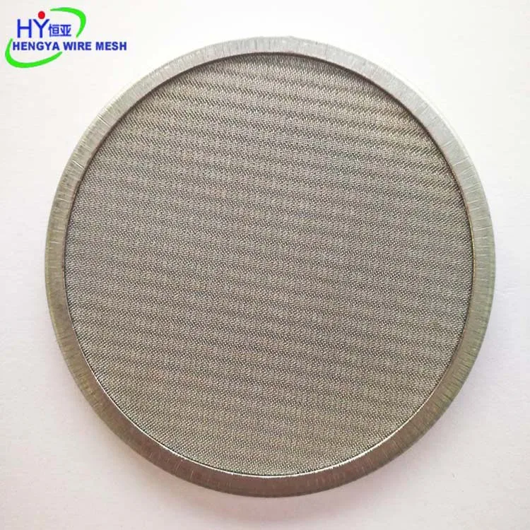 Круглый многослойный край из нержавеющей стали ограничен сетчатый дисковый фильтр