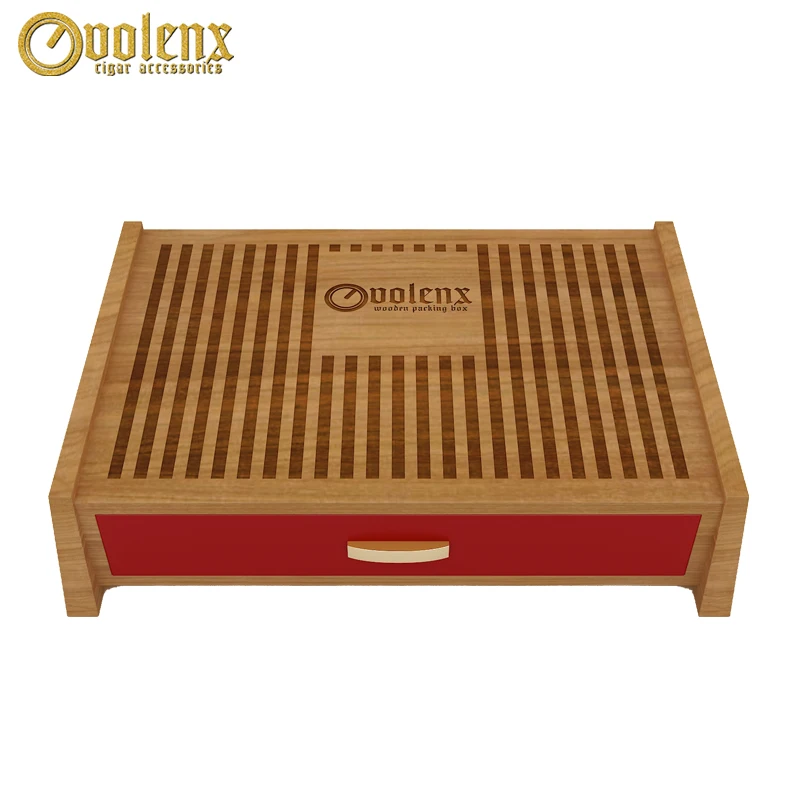 
Custom personalized tea box wooden bamboo tea box drawer 12 compartments 