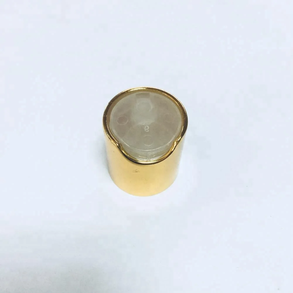 
PP aluminum shinny gold disc top cap for bottle wholesale 