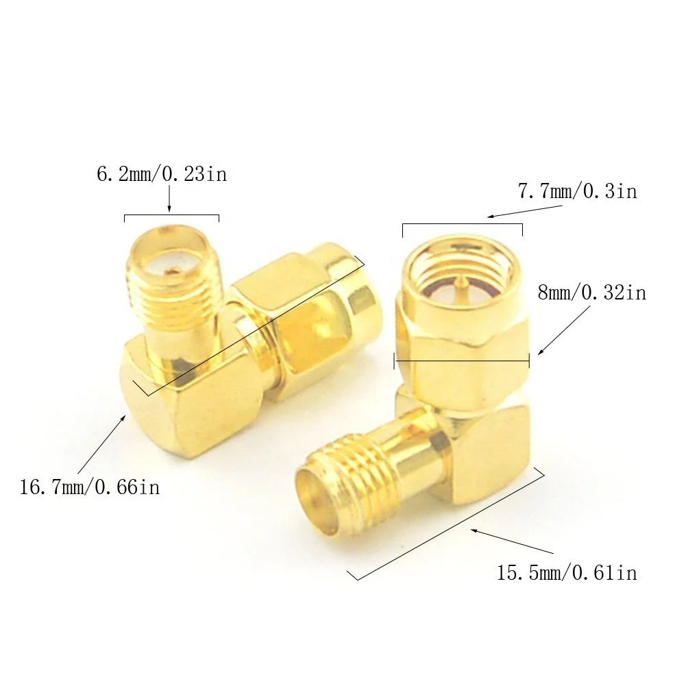 Оптовая позолоченное под прямым углом 90 градусов SMA мужской женский разъем