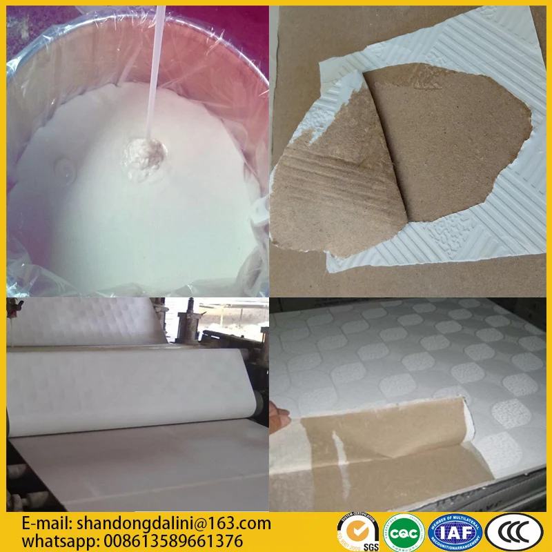 EVA emulsion white latex glue adhesive for gypsum ceiling board