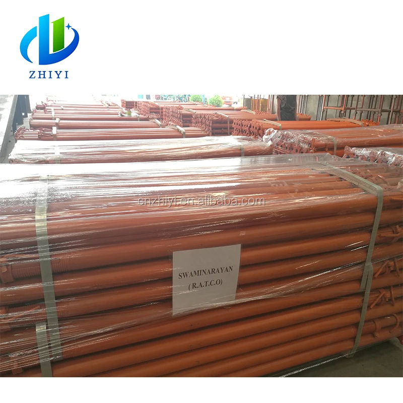 Factory  building telescopic hydraulic prop puntales galvanizados hot dip galvanization metal prop etais metallique