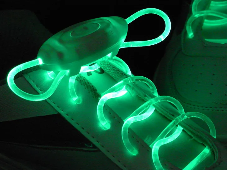 Hot Sale Cheap TPU Flashing Light Up Glow In The Dark Led Sport Shoelace