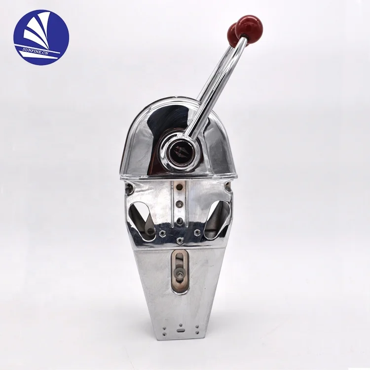 Top Mount Marine Jet Boat Dual Twin Lever Handle Engine Throttle Control